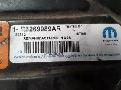 Engine Computer ECM ECU PCM Module 2001 01 DODGE NEON 04745860 • $89.77