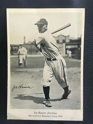1933 Wheaties Minneapolis MILLERS Baseball Card - Joe Hauser • $148
