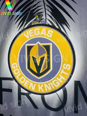 Vegas Golden Knights LED 3D 16 X16  Neon Sign Light Lamp Display Bar Wall Decor • $99.99