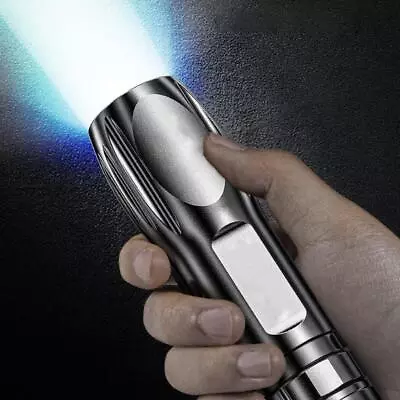 Super Bright Flashlight Hat Clip Lights Mini Torch Camping Rechargeable • $3.03