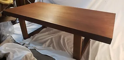 Mid-Century Modern Long Rectangular Walnut Coffee Table • $599