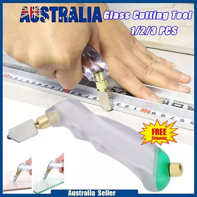 1-3X Professional Stained Glass Cutting Tool Pistol Grip Oil Feed Glass Cutter • $11.73