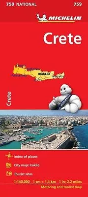 Crete - Michelin National Map 759: Map (Mi... Michelin • £9.99