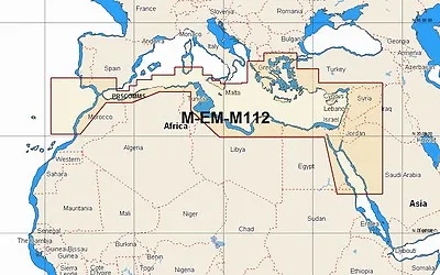 C-Map MAX  M-EM-M112 W83 WIDE AREA CHART SOUTH MEDITERRANEAN And AEGEAN C-CARD • $301.92