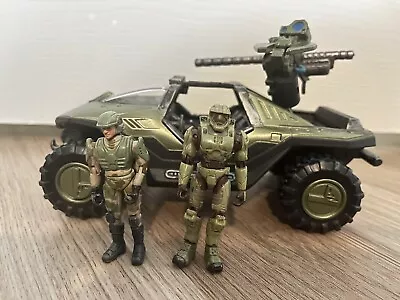 Joyride Halo 2 Series 1 Warthog W/ Master Chief & Marine Figure Vehicle • $35