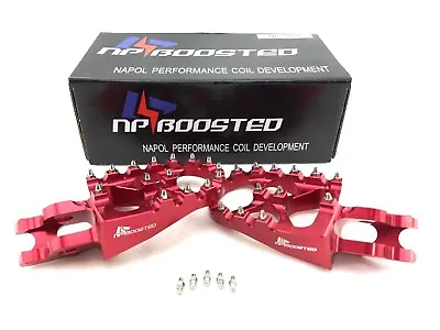 $69.95 • Buy FITS 2001-2018 CR125 CR150 CR250 CR450 CR RACE Foot Pegs WIDE Anodized Billet