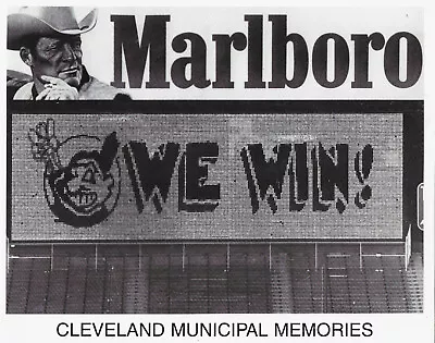 Cleveland Municipal Stadium Indians Scoreboard In The 1980's When They Won!  • $3