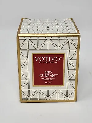 Votivo Red Currant Holiday Votive Candle -  (2.1 Oz) NEW In Box • $13