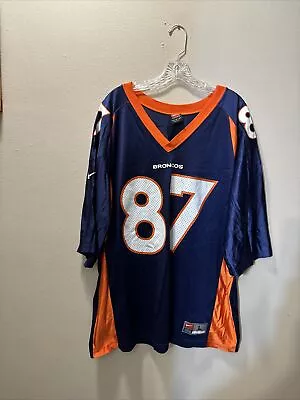 Vintage Nike NFL Ed McCaffrey #87 Denver Broncos Jersey Mens Sz Large USA Made • $28