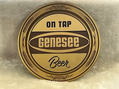 Vintage GENESEE Beer Tray Wall Sign On Tap 16  Brewing • $24.99