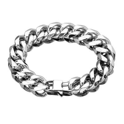 Hip Hop Rapper Necklace Stainless Steel Xxxtentacion Chain Mens Curb Cuban Link • $13.45