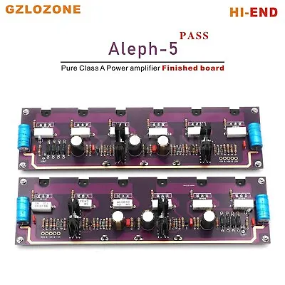 2CH Purple Gold PASS Aleph-5 FET A5 Class A Power Amplifier Kit/Board 60W+60W • $179.99