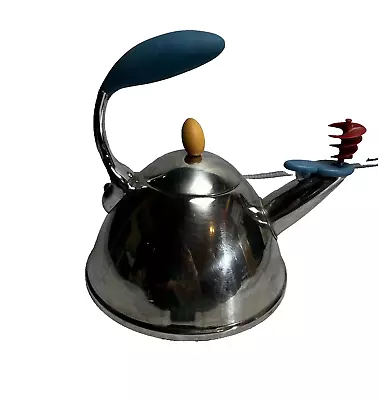 Vintage Michael Graves Whirligig Whistling Tea Kettle Stainless Steel-PREOWNED • $49.99