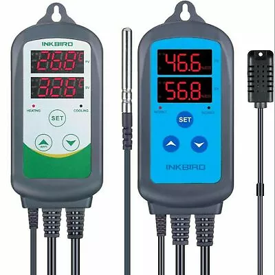 $55.19 • Buy Heating Thermostat Temperature Controller ITC-308+Humidity Controller IHC-200 US