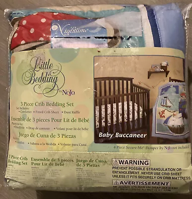 $44.99 • Buy Little Bedding 3 Piece Comforter Set, Baby Buccaneer - Pirate