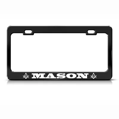 Metal License Plate Frame Mason Moson Car Accessories Chrome • $17.99