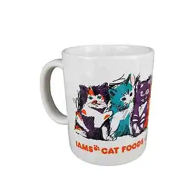 Iams Cat Food Good For Life Vintage Promotional Ceramic Coffee Cup Mug 10oz • $9.74