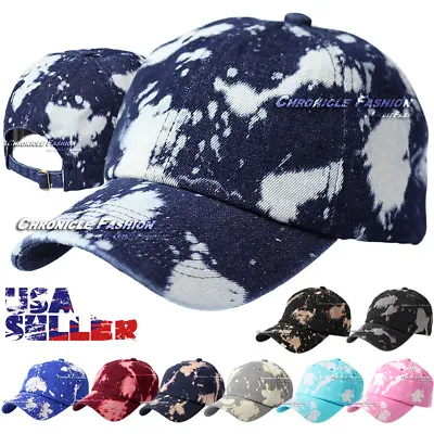 Baseball Cap Washed Cotton Hat Adjustable Solid Curved Visor Plain Blank Men Dad • $8.95