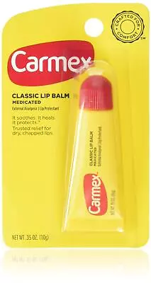 Carmex Classisc Lip Balm Medicated 0.35 Oz (Pack Of 4) • $9.24
