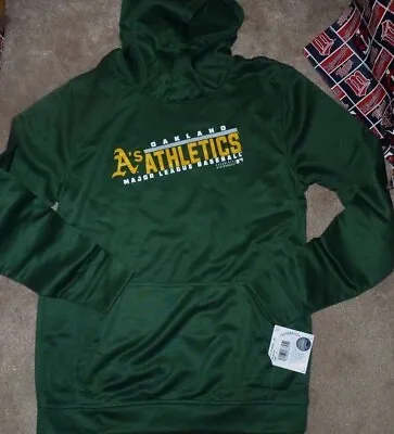 NEW MLB Oakland A’s Athletics Hoodie Hooded Sweatshirt Youth Boys XL 18 NEW NWT • $22.88