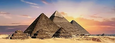 Stunning Pyramids Egypt Landscape Canvas Picture Poster Print Unframed 6593 • £17.79