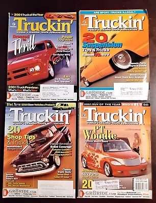 Truckin Magazine Lot 4 Issues 2001 January February March April • $17.98