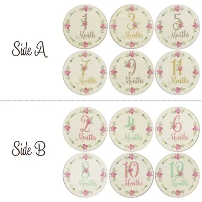 Baby Cards Hello-World Sign Wood Discs Gift • $12.82