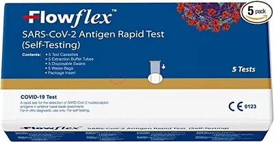 £9.99 • Buy Flowflex Antigen Rapid Lateral Flow 10 X Covid 19 Test Home Testing Pharmacy