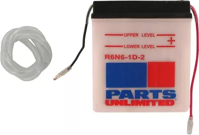 Parts Unlimited 6V Conventional Battery Y6N61-D2 #R6N6-1D-2 • $23.68