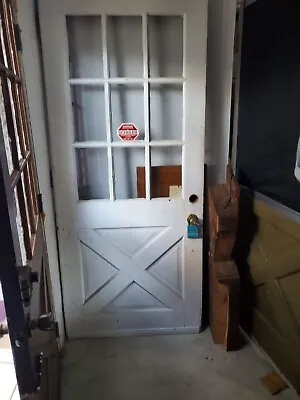 Vintage Wood Door With Glass • $150