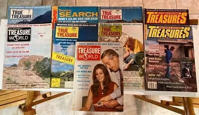 Metal Detecting/Treasure Magazine Lot #8--9 Assorted Issues • $9.75