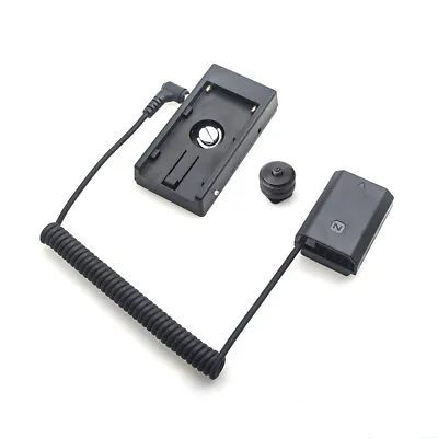 $39.99 • Buy For Sony NP-F970 + NP-FZ100 Decoded Dummy Battery V Mount Power Adapter Plate 