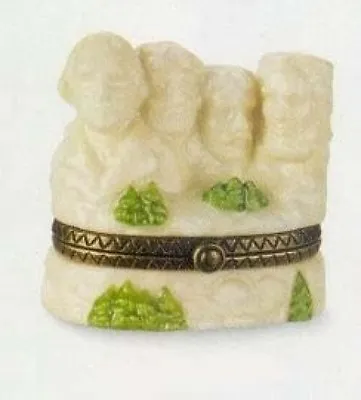 Mount Rushmore PHB Porcelain Hinged Box By Midwest Of Cannon Falls • $11.98