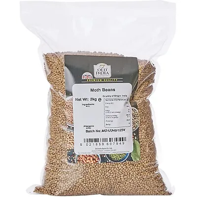 Moth Beans Dal Legume Matki 2kg Muth Whole Legumes Indian Dal Moong • £8.99