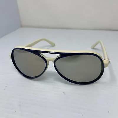 Vtg Style Eyes I Ski Sunglasses Japan Mirrored Glass Lenses Blue White • $79