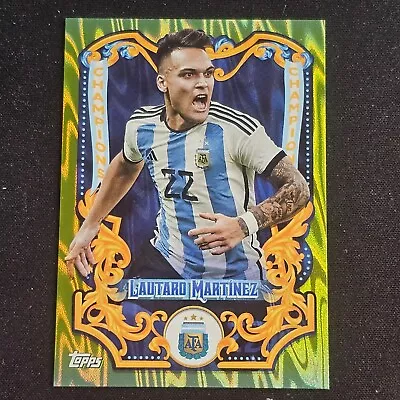 2023 Topps Fileteado Aregentina Lautaro Martinez Yellow 054/150 G7 • $0.99