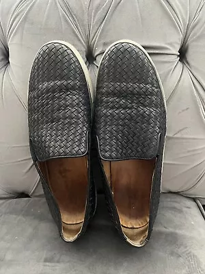 Bottega Veneta Black Nappa Leather  Men’s Sneakers Loafers Size Uk 8 Eu 42  • £19.99