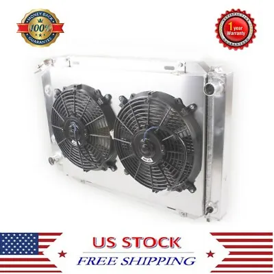 For 1979-1993 Ford Mustang GT/LX Foxbody 5.0L V8 3-Row Radiator+Shroud+12''Fan • $195