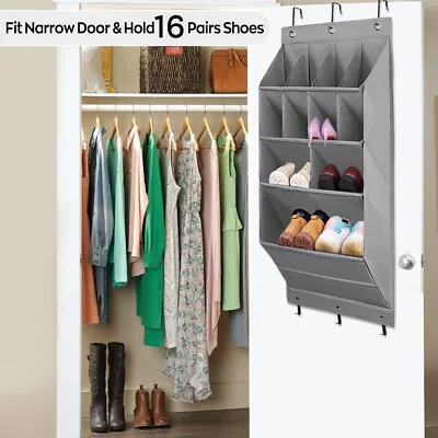 $30.36 • Buy Over The Door Shoe Rack 11 Pockets Hooks Hanging Organizer Storage Door Hanger▩