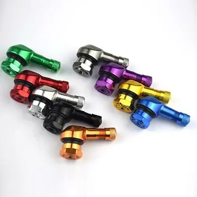 Motorcycle CNC Aluminum 11.3mm Tire Wheel Stem Valve 90 Degree Angled • $6.64