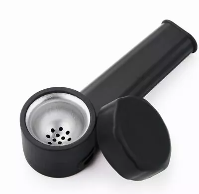 Black SILICONE SMOKING PIPE 4  With Lid And Stainless Steel Screen 2023 • $5.97