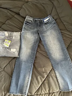 Lot Of 2 New Arizona Flex 360 Relaxed Straight Blue Wash Jeans Men’s Size 30x30 • $50