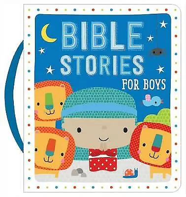 Bible Stories For Boys (Board Book) Ideal First Picture Bible Carry Handle Pe • £6.94