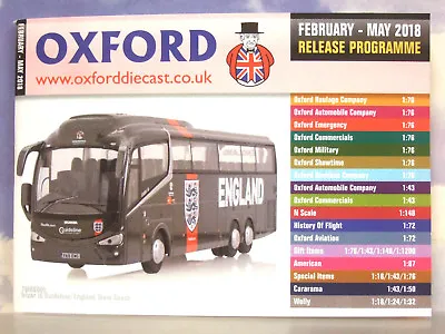£1.75 • Buy Oxford Diecast 48 Page Pocket Catalogue February To May 2018 Release Schedule