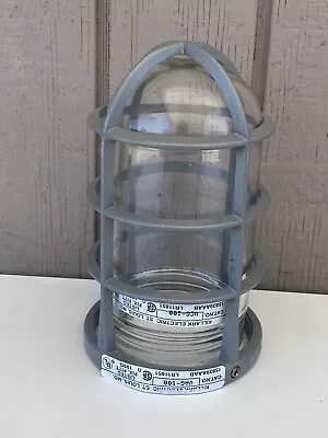 Vintage Hubbel Killark VAG-100 Industrial Vapor Proof Light Fixture Set NOS! • $35