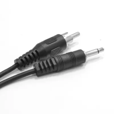 1.2m 3.5mm Mono 1/8'' Jack Plug To Single RCA Phono Plug Coax Cable Lead Cord • £4.99
