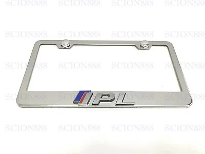 1pc 3D IPL Emblem Badge Stainless Steel Chromed License Plate Frame • $23.98