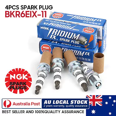 4X NGK Iridium IX Spark Plug BKR6EIX-11 • $67.99