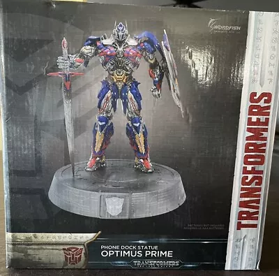 Transformers The Last Knight Optimus Prime Statue Phone Dock • $62.99