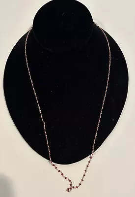 Vintage ME&RO Ruby 18k Necklace 24” • $3700